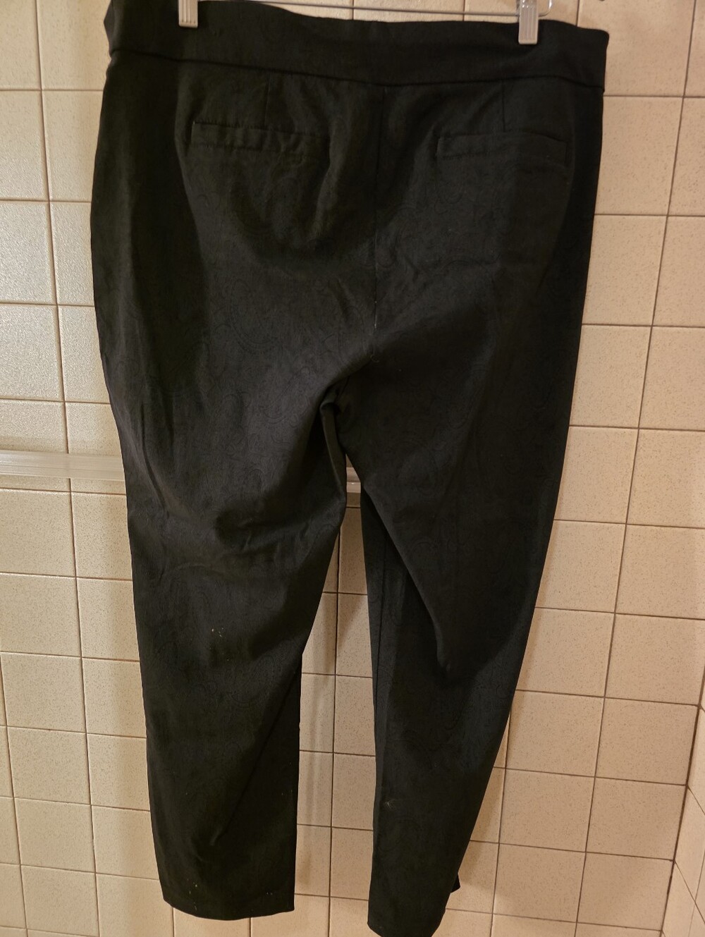 Kim Rogers Wimans Black Stretch Pull On Tapered Dress Pants